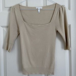 Leith Square Neck Sweater Top in XXS
